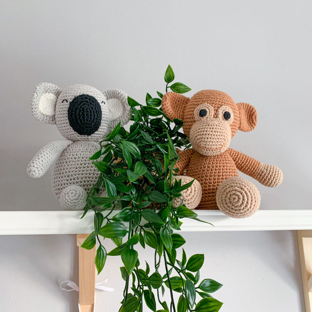 mallilu *Koala Koko & Affe Charlie* Spieluhr, Kuscheltier, Einschlafhilfe - Mallilu