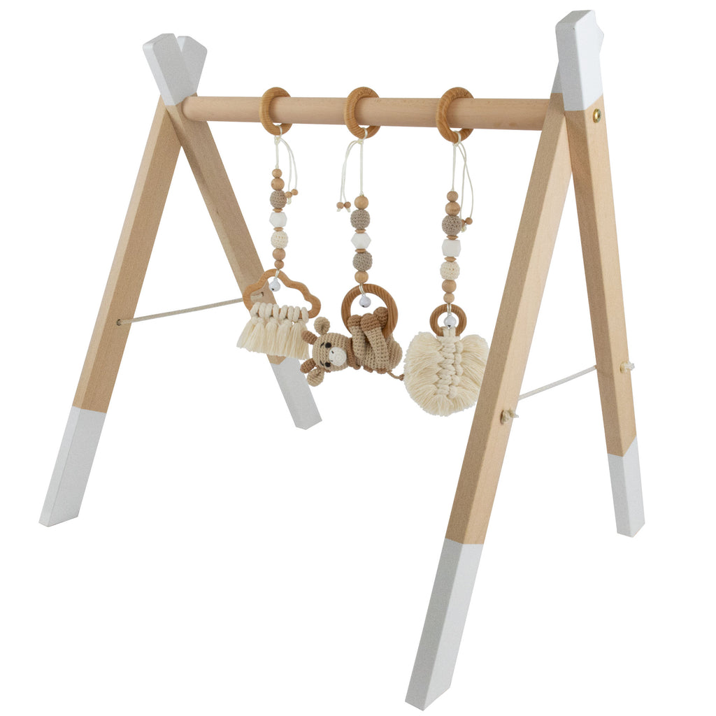 SOPHIA Makramee *beige* 3er Anhänger-Set für Trapez inkl. Baby Gym