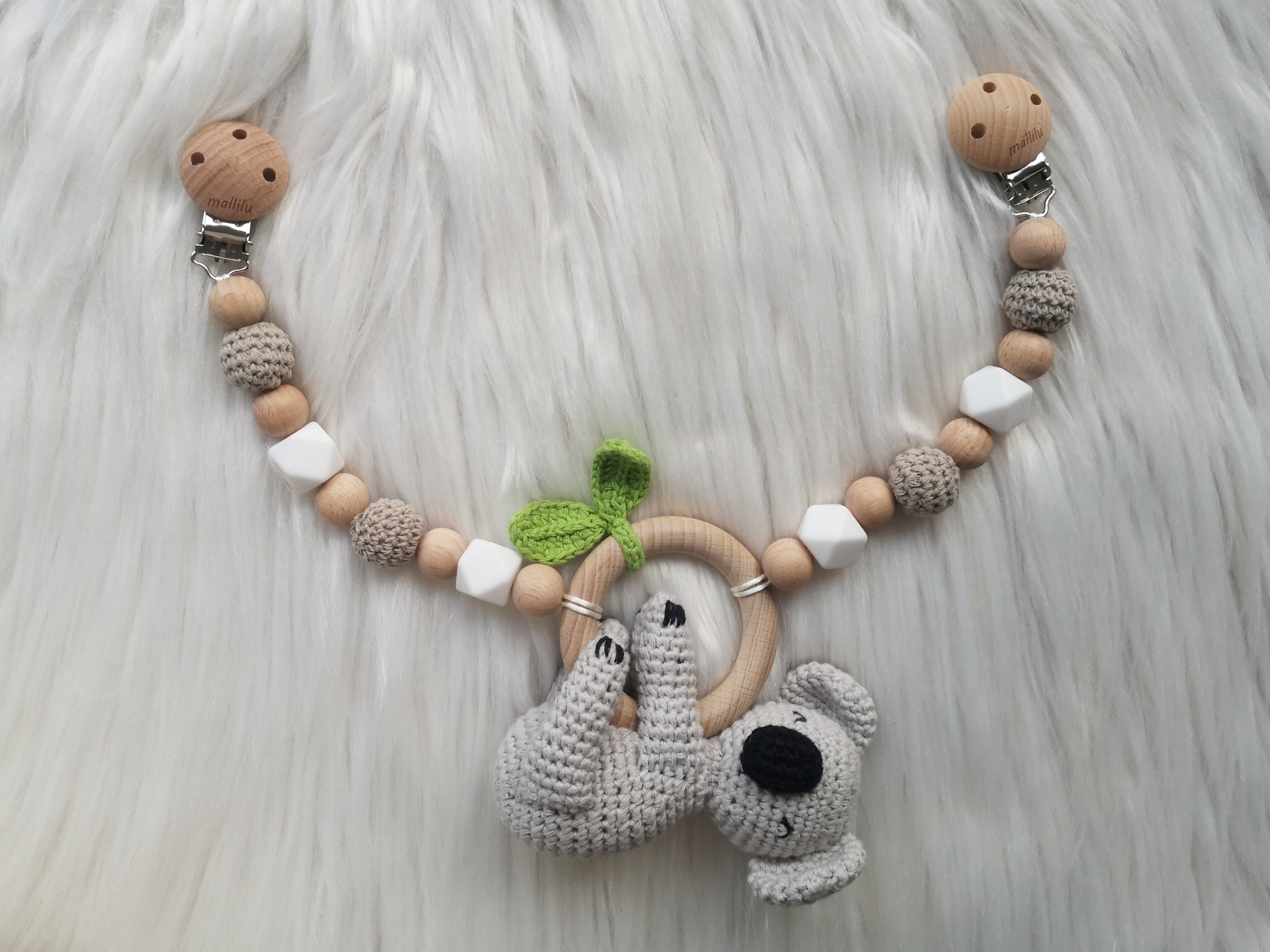 Kinderwagenkette KOKO beige – Mallilu